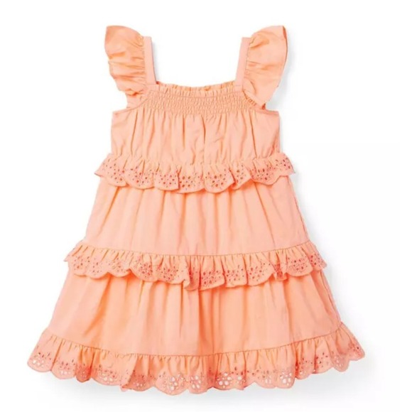Janie and Jack Other - Janie and Jack Eyelet Ruffle Dress Size 2T
